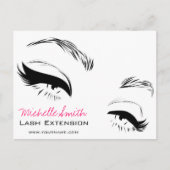 Wimpers wenkbrauwen Permanent Make-up Artiest Ogen Briefkaart (Voorkant)