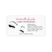 Wimpers wenkbrauwen permanente make-up artiest Eye Etiket (Voorkant)