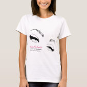 Wimpers wenkbrauwen permanente make-up artiest Eye T-shirt (Voorkant)