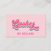 Wimpers Wimper Technicus Groovy Retro Kleurrijk Visitekaartje (Voorkant)