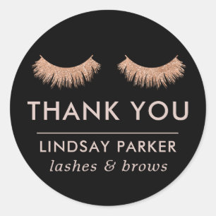 Wimpers zwart make-up artiest dank u Sticker