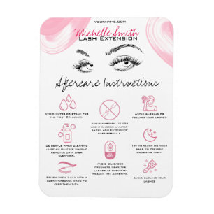Wimperverlengingen Make-up Verzorgingsinstructies Magneet