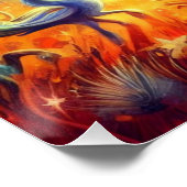 Wimsical Astronaut World Perfect Poster (Hoek)