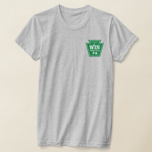 WIN Dames Logo T-shirt met QR-code (Laagn)