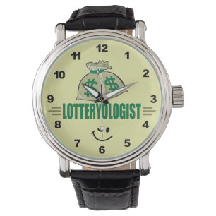 Win de loterij! Funny Lottery Player's Horloge