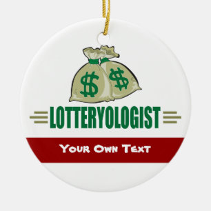 Win de loterij! Funny Lottery Player's Keramisch Ornament