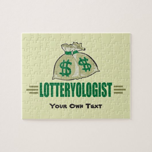 Win de loterij! Funny Lottery Player's Legpuzzel (Horizontaal)