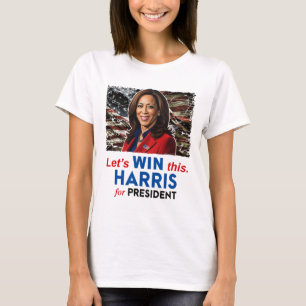 Win deze Harris voor President Kamala Harris 2024 T-shirt