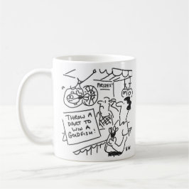 Win een goudvis op de beurs - Funny Darts Theme Koffiemok