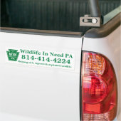 WIN LOGO + Telefoonnummer bumpersticker (Op Truck)