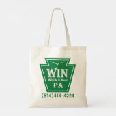 WIN logo tote (Achterkant)