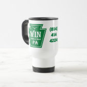 WIN Logo Travel Mug Reisbeker (Voorkant links)