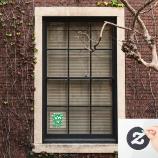 WIN Logo Window Cling Raamsticker