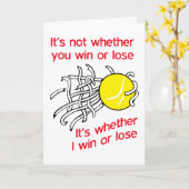 Win of Lose Tennis Kaart (Gele Bloem)