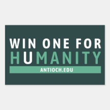 Win One for Humanity Sticker | Universiteit Antioc