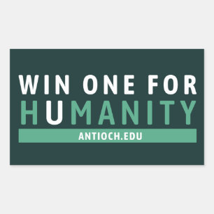 Win One for Humanity Sticker Universiteit Antioc