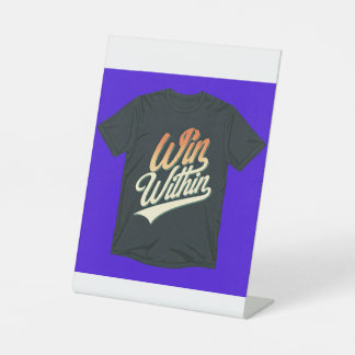 "Win van binnen" Reclamebord Met Voetstuk