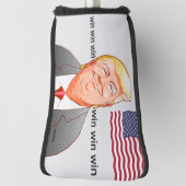 win win win。笑顔が素敵な”ドナルドトランプ” golfheadcover (Draai 90)
