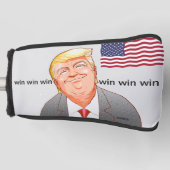 win win win。笑顔が素敵な”ドナルドトランプ” golfheadcover (Voorkant)