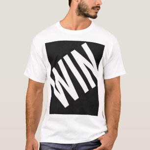 WIN Zware Diagonale Typography T-Shirt Dappere H
