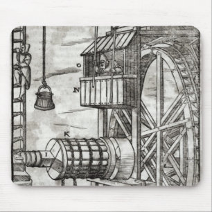 Winch voor water uit een mijn muismat