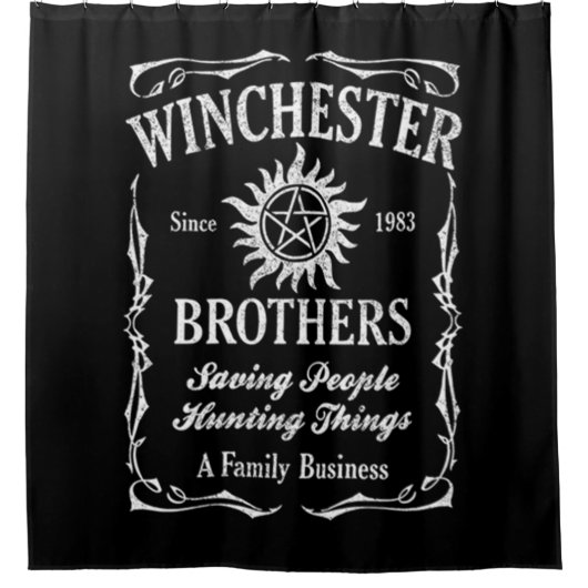 Winchester Bros sinds 1983 Douchegordijn (Voorkant)