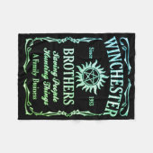 Winchester Brothers sinds 1983 ( Leafgreen ) Fleece Deken (Voorkant (Horizontaal))
