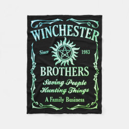 Winchester Brothers sinds 1983 ( Leafgreen ) Fleece Deken