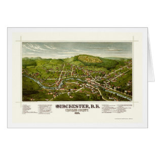 Winchester, carte panoramique de NH - 1887