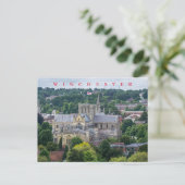 Winchester Cathedral uitzicht briefkaart (Staand voorkant)