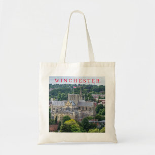 Winchester Cathedral uitzicht canvas tas