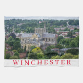Winchester Cathédrale vue serviette de thé (Horizontal)