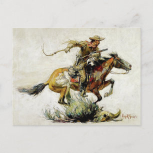 "Winchester Horse and Rider" door Philip R Goodwin Briefkaart