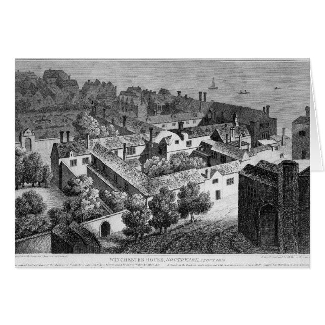 Winchester House, Southwark in ongeveer 1649 (Voorkant Horizontaal)