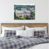 Winchester kathedraal uitzicht canvas print (Insitu (Slaapkamer))