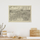 Winchester Virginia 1926 Antique Panoramic Map Poster (Keuken)