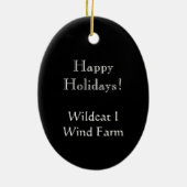 Wind Boerderij 2012 Keramisch Ornament (Achterkant)