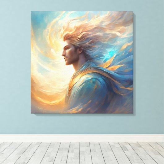 Wind Canvas Afdruk (Insitu (Houten vloer))