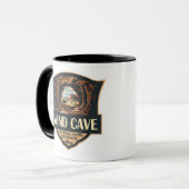 Wind Cave National Park Illustratie Retro Badge Mok (Voorkant links)