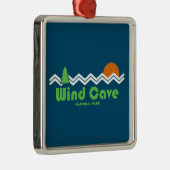 Wind Cave National Park Retro Metalen Ornament (Rechts)
