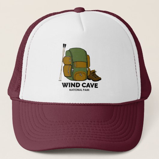 Wind Cave National Park Rugzak Trucker Pet (Voorkant)