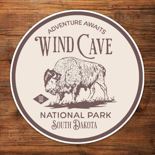 Wind Cave National Park South Dakota Sticker