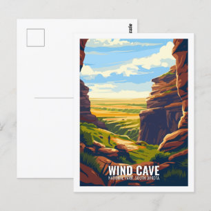 Wind Cave National Park South Dakota, Verenigde St Briefkaart