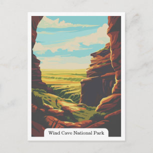 Wind Cave National Park, South Dakota VS Briefkaart