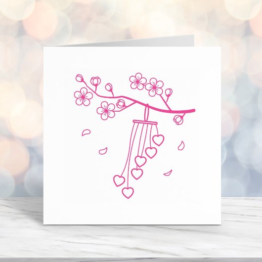 Wind Chime Blossom Zelfinktende Stempel