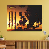 Wind Chime Golden Sunset Canvas Afdruk (Insitu (Woonkamer))