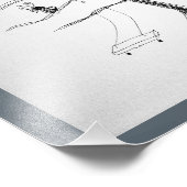 Wind door de bomen foto afdruk (Hoek)