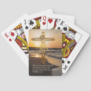 Wind en golven Obey Him Pokerkaarten