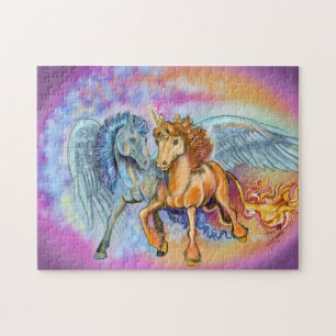 Wind en Vlammen eenhoorn pegasus ~ puzzel