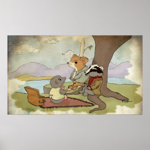 Wind in de Wilgen Poster